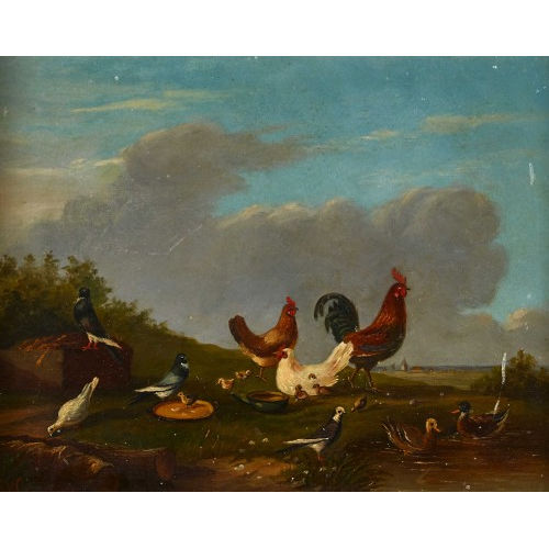 FRANZ VAN SEVERDONCK : H�hnerhof (DOBIASCHOFSKY AUKTIONEN AG)