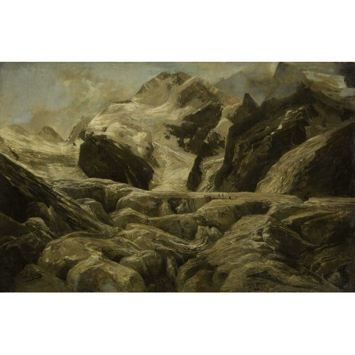 HEINRICH EDUARD HEYN : Der Morteratgletscher mit Berninagruppe (DOBIASCHOFSKY AUKTIONEN AG)
