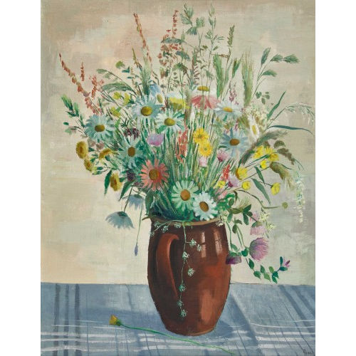 ARNE SIEGFRIED : Feldblumenstrauss in Krug (DOBIASCHOFSKY AUKTIONEN AG)