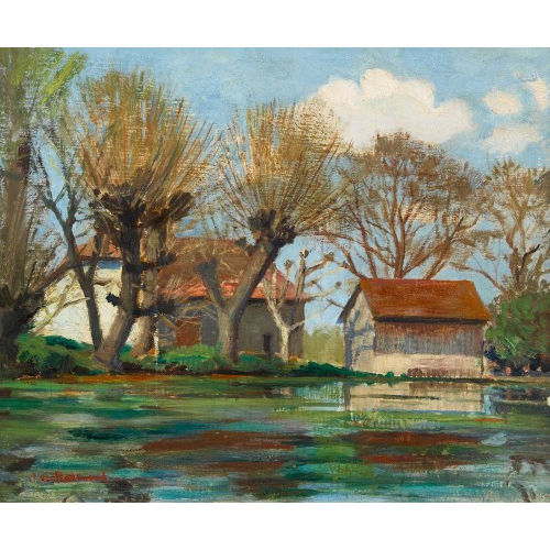 JOHN J. REDMOND : Herbstliche Seelandschaft (DOBIASCHOFSKY AUKTIONEN AG)