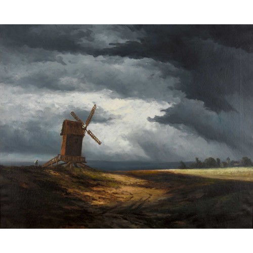 GEORGES MICHEL : Abendlandschaft mit Windm�hle (DOBIASCHOFSKY AUKTIONEN AG)