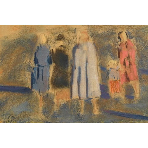 CARL ROESCH : Drei Frauen mit Kind (DOBIASCHOFSKY AUKTIONEN AG)