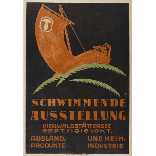 ERNST RUPRECHT : 'Schwimmende Ausstellung Vierwaldst�ttersee 1916' (DOBIASCHOFSKY AUKTIONEN AG)