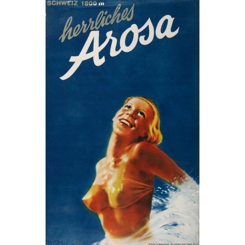 VIKTOR (AUCH RUZO) RUTZ : 'Herrliches Arosa' (DOBIASCHOFSKY AUKTIONEN AG)