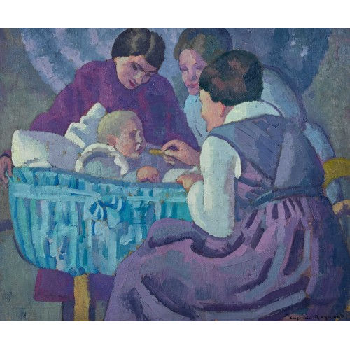 CASIMIR EDMOND REYMOND : 'Le berceau bleu' (DOBIASCHOFSKY AUKTIONEN AG)