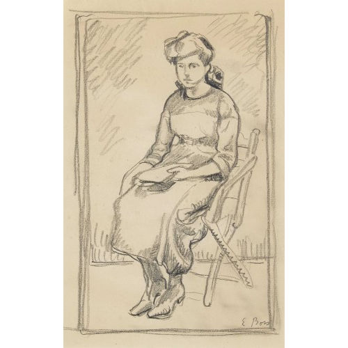 EDUARD BOSS : Dame auf Stuhl (DOBIASCHOFSKY AUKTIONEN AG)