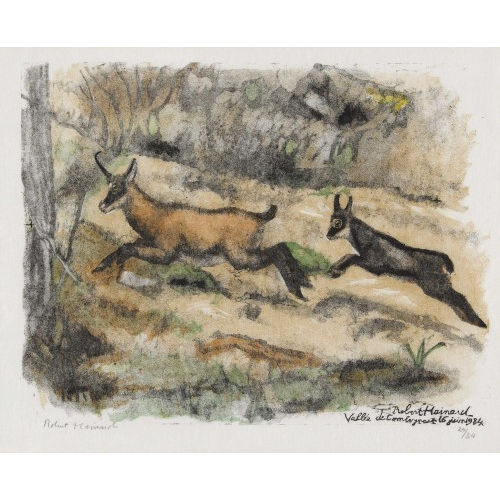 ROBERT HAINARD : 'Chamois, ch�vre et cabri' (DOBIASCHOFSKY AUKTIONEN AG)
