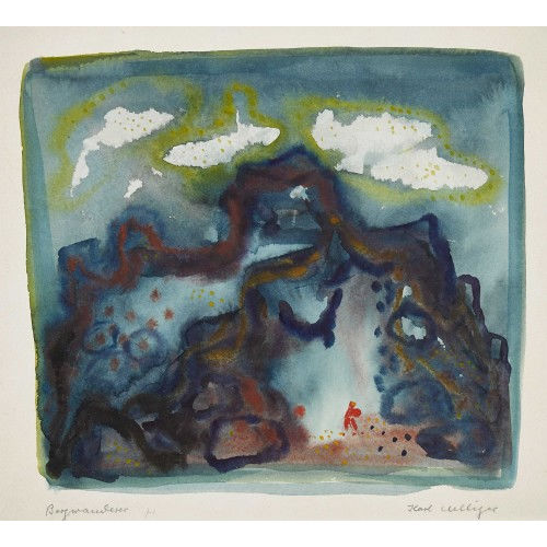 KARL UELLIGER : 'Bergwanderer' (DOBIASCHOFSKY AUKTIONEN AG)
