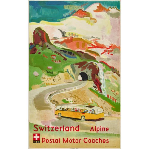 MAX HEGETSCHWEILER : 'Switzeralnd Alpine Postal Motor Coaches' (DOBIASCHOFSKY AUKTIONEN AG)
