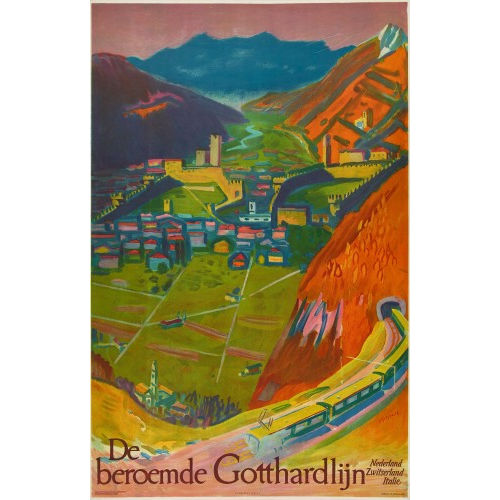ALBERT PFISTER : 'De beroemde Gotthardlijn' (DOBIASCHOFSKY AUKTIONEN AG)