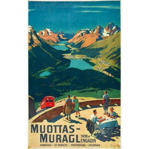WILLY (EIGTL. WILHELM FRIEDRICH) BURGER : 'Muottas-Muragl Engadin' (DOBIASCHOFSKY AUKTIONEN AG)