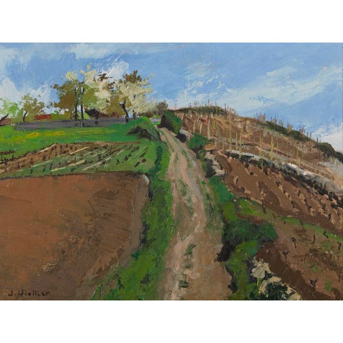 JEAN-PIERRE VIOLLIER : Herbstliche Landschaft mit Weinbergen (DOBIASCHOFSKY AUKTIONEN AG)