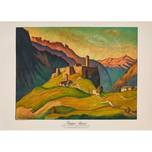 ERNST EMIL SCHLATTER : 'Ruine Misox' (DOBIASCHOFSKY AUKTIONEN AG)