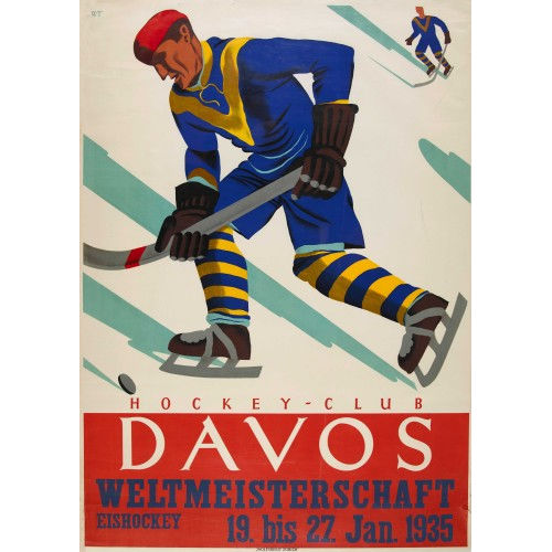WILLI TRAPP : 'Davos Weltmeisterschaft Eishockey 1935' (DOBIASCHOFSKY AUKTIONEN AG)