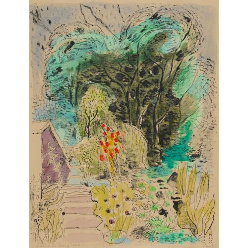FRITZ EDUARD PAULI : 'Garten II' (Garten in Cavigliano) (DOBIASCHOFSKY AUKTIONEN AG)