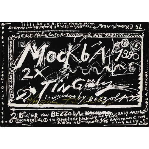 JEAN TINGUELY : Leonardo Bezzola: 'Tinguely in Moskau (Mockba)' (DOBIASCHOFSKY AUKTIONEN AG)