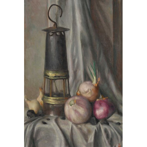 AUR�LE-REN� BARRAUD : Nature morte aux oignons (DOBIASCHOFSKY AUKTIONEN AG)