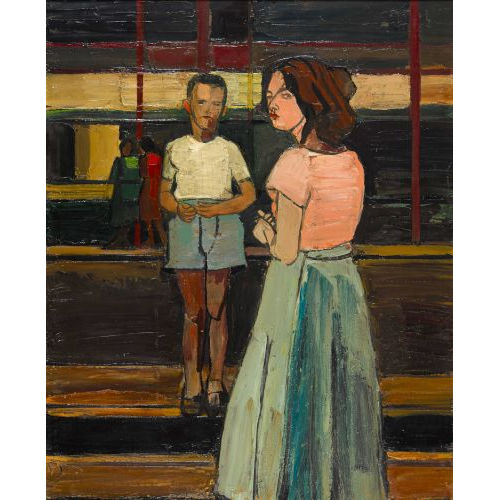 ALBERT SCHNYDER : 'Devant le man�ge' (DOBIASCHOFSKY AUKTIONEN AG)