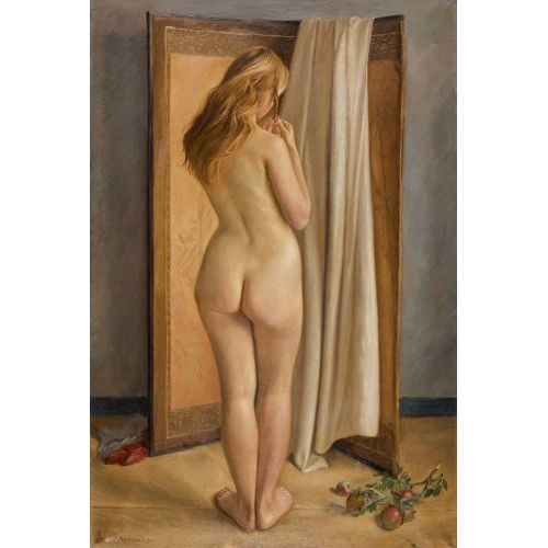 AUR�LE-REN� BARRAUD : 'Le nu au paravent' (DOBIASCHOFSKY AUKTIONEN AG)