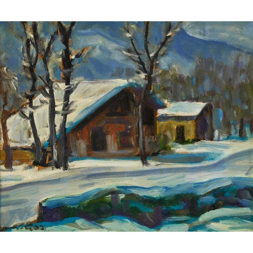 FRAN�OIS GOS : 'Hiver � Gryon' (DOBIASCHOFSKY AUKTIONEN AG)