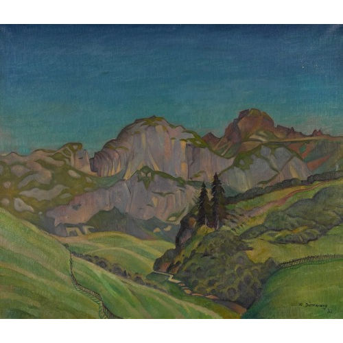 RUDOLF D�RRWANG : Sommerliche Gebirgspartie (DOBIASCHOFSKY AUKTIONEN AG)