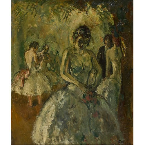 JEAN LOUIS MARCEL COSSON : Ballettt�nzerinnen vor dem Auftritt (DOBIASCHOFSKY AUKTIONEN AG)