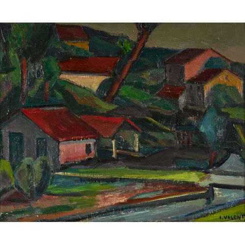 ITALO VALENTI : 'Paesaggio' (DOBIASCHOFSKY AUKTIONEN AG)