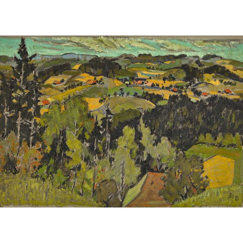 FRED BAUMANN : H�gelige Landschaft (DOBIASCHOFSKY AUKTIONEN AG)