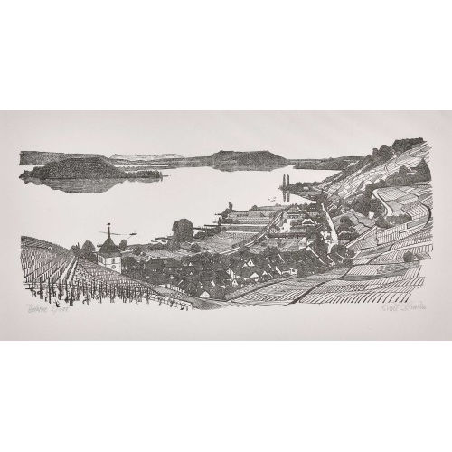 EMIL ZBINDEN : 'Twann, Bielersee' (DOBIASCHOFSKY AUKTIONEN AG)