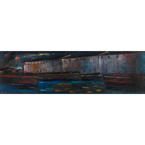 OSKAR ALTHAUS : Flusspartie mit K�hnen (DOBIASCHOFSKY AUKTIONEN AG)