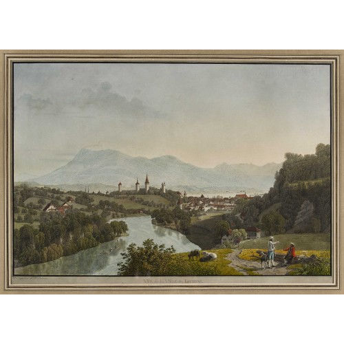 JOHANN JAKOB BIEDERMANN : 'Vue de la Ville de Lucerne' (DOBIASCHOFSKY AUKTIONEN AG)