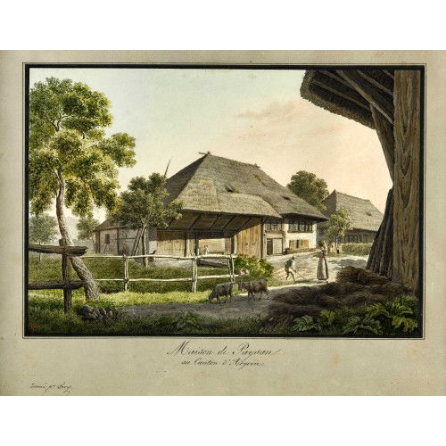 SAMUEL FREY : 'Maison de Paysan au Canton d′Argovie' (DOBIASCHOFSKY AUKTIONEN AG)