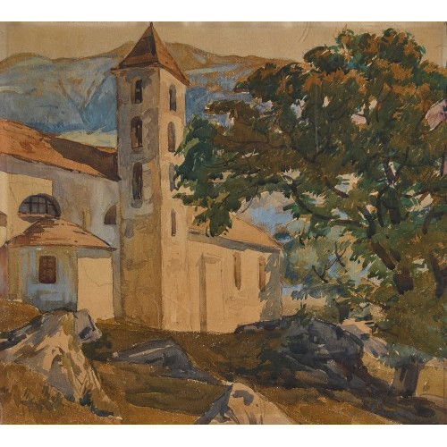 RAFFAELE DE GRADA : La chiesa (DOBIASCHOFSKY AUKTIONEN AG)