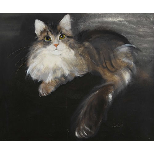CARMEN D�D�) D�D� (EIGTL. MOSER-CASTELLI : Sitzende Katze (DOBIASCHOFSKY AUKTIONEN AG)