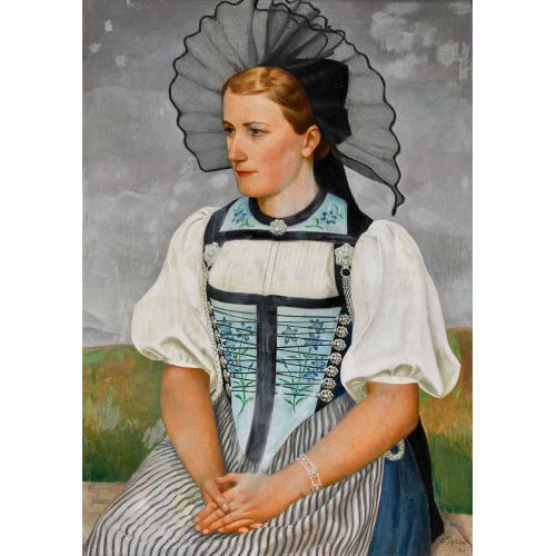 PAUL TH�OPHILE ROBERT : Berner Trachtenfrau (DOBIASCHOFSKY AUKTIONEN AG)