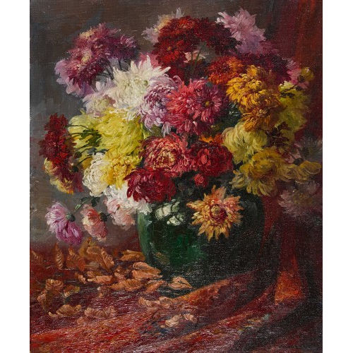 ANNA HALLER : 'Chrysanthemen' (DOBIASCHOFSKY AUKTIONEN AG)