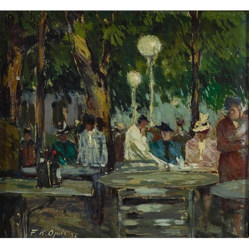 FRANZ KARL OPITZ : 'Gartenwirtschaft I' (DOBIASCHOFSKY AUKTIONEN AG)