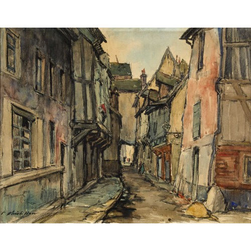 PIERRE CH�TILLON : Gassenpartie (DOBIASCHOFSKY AUKTIONEN AG)