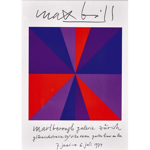 MAX BILL : 'max bill marlborough galerie z�rich 1974' (DOBIASCHOFSKY AUKTIONEN AG)