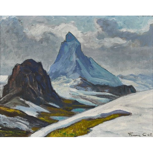 FRAN�OIS GOS : 'Fonte des neiges � Rotenboden (Zermatt)' (DOBIASCHOFSKY AUKTIONEN AG)