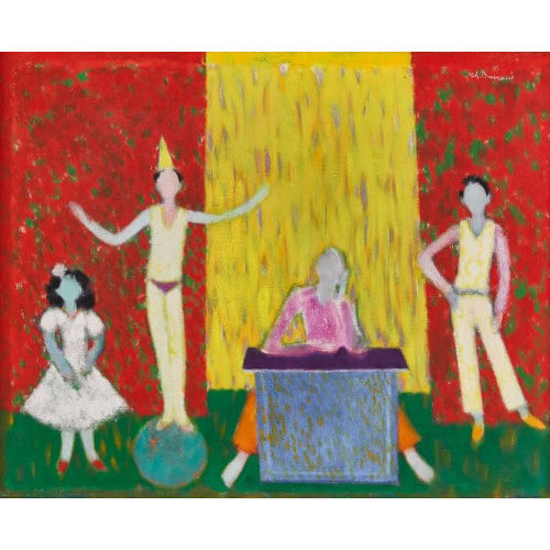 CHARLES PAUL REYNOLD BARRAUD : Le spectacle de cirque (DOBIASCHOFSKY AUKTIONEN AG)