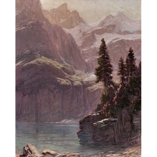 ALBERT HENRY JOHN GOS : Der Oeschinensee (DOBIASCHOFSKY AUKTIONEN AG)