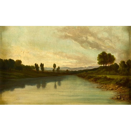 KARL GIRARDET : Flusslandschaft (DOBIASCHOFSKY AUKTIONEN AG)