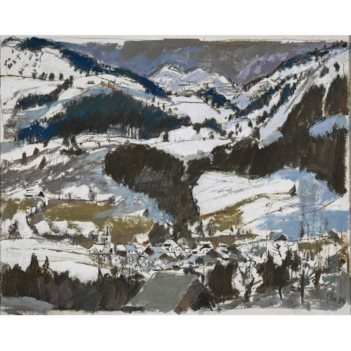 FRED BAUMANN : Winterlandschaft (DOBIASCHOFSKY AUKTIONEN AG)
