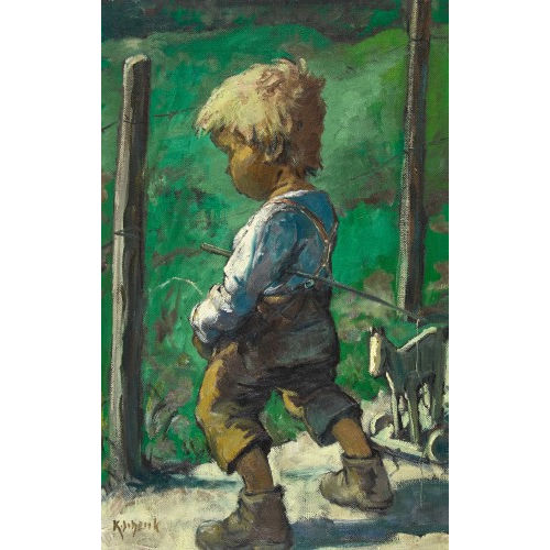 KARL SCHENK : Knabe beim Pinkeln (DOBIASCHOFSKY AUKTIONEN AG)