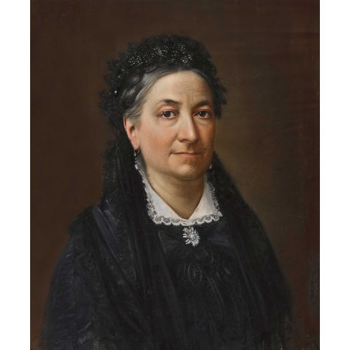 RAPHAEL RITZ : Portr�t einer Dame in schwarzem Kleid (DOBIASCHOFSKY AUKTIONEN AG)