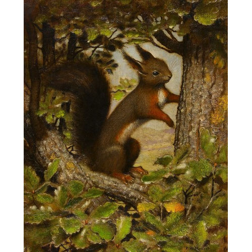 PAUL ANDR� F�LIX ROBERT : Das Eichh�rnchen auf der Eiche (DOBIASCHOFSKY AUKTIONEN AG)