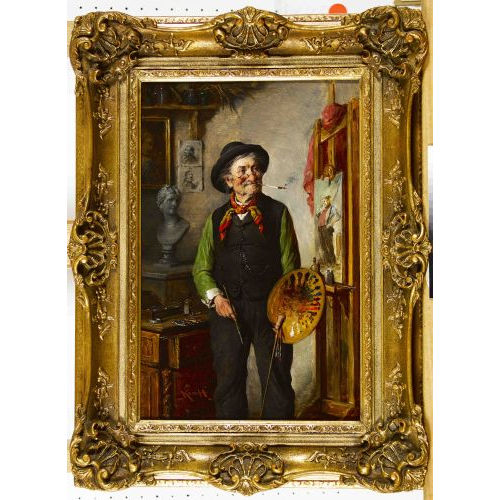 HERMANN (ARMIN) KERN : Der Maler in seinem Atelier (DOBIASCHOFSKY AUKTIONEN AG)