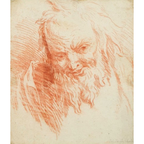 JOHANN JAKOB SCHALCH : Kopfstudie eines b�rtigen Greises (DOBIASCHOFSKY AUKTIONEN AG)