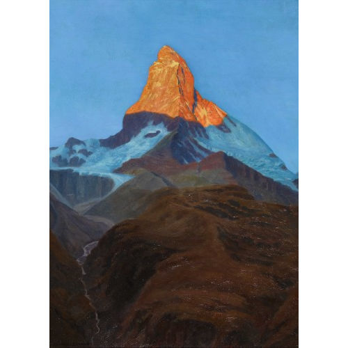 R�GNAULT SARASIN : Das Matterhorn im Abendrot (DOBIASCHOFSKY AUKTIONEN AG)